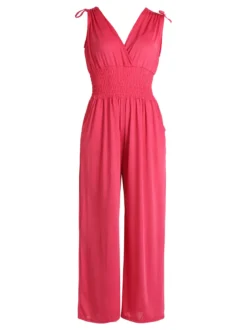 Solada Tuta jumpsuite donna con scollatura a V