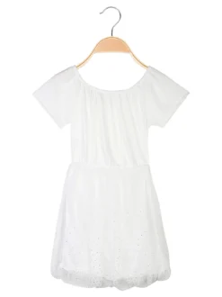 Solada Vestito da bambina a maniche corte con gonna in tulle e strass