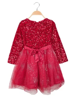 Solada Vestito da bambina elegante con paillettes e gonna in tulle