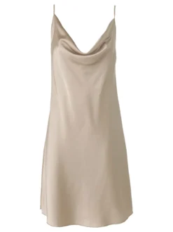 Solada Vestito da donna con spalline sottili e scollo a cascata - fango