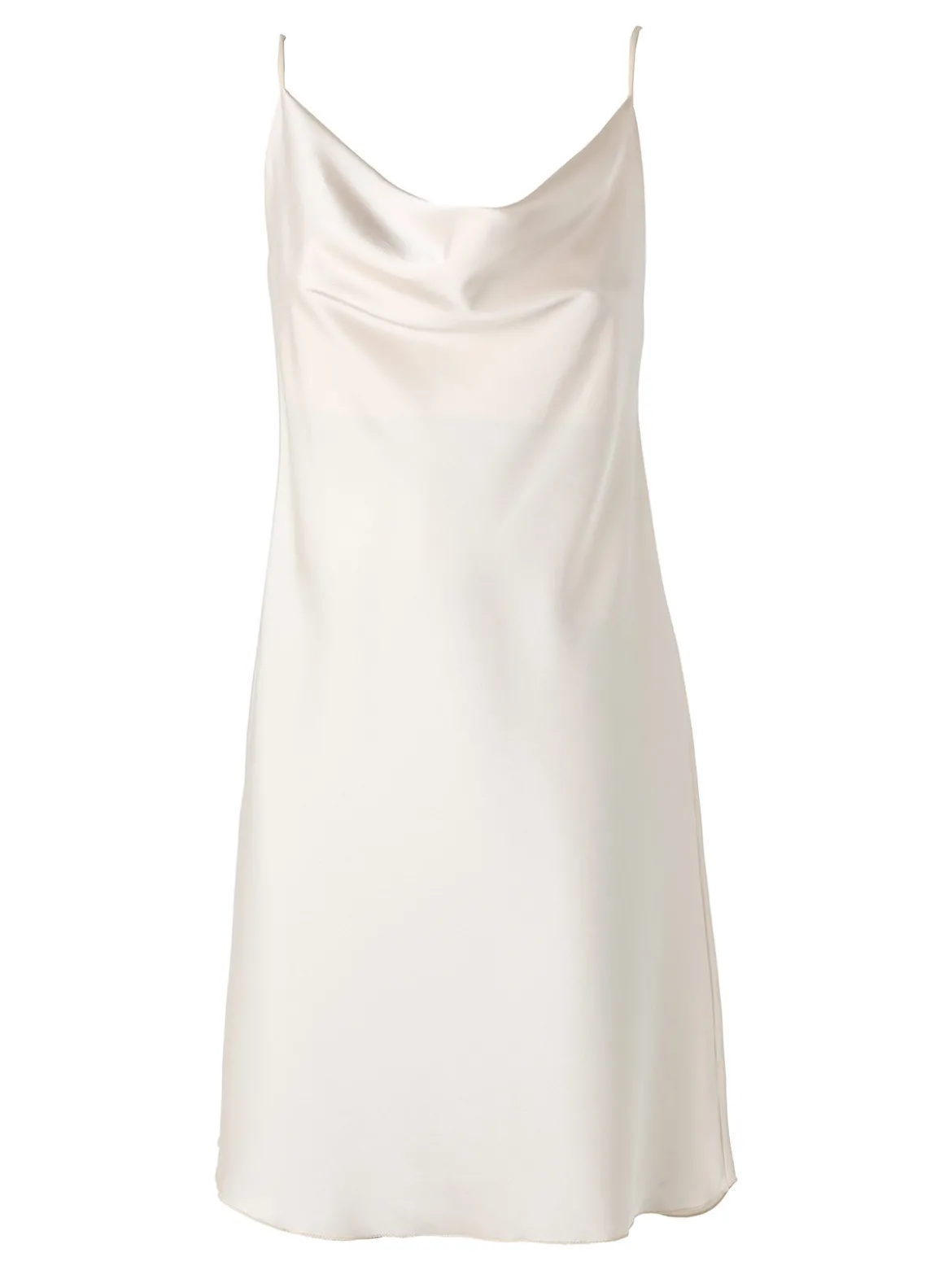 Solada Vestito da donna con spalline sottili e scollo a cascata - beige