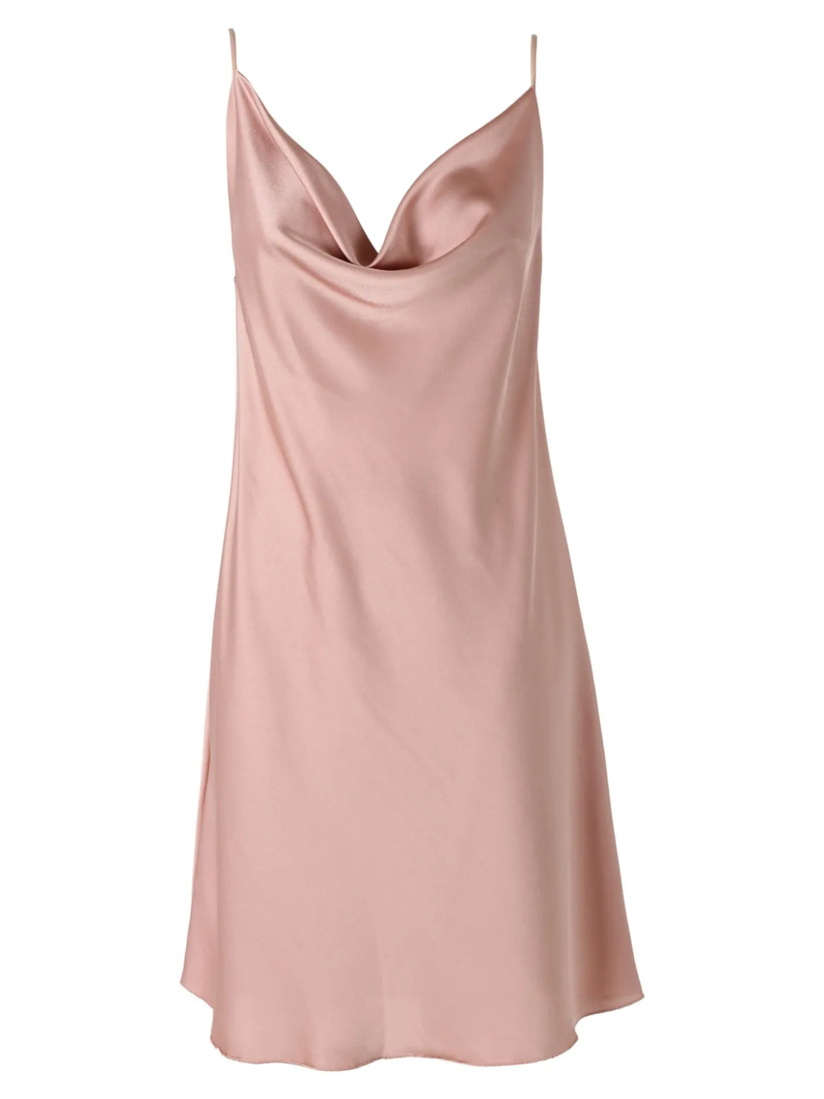Solada Vestito da donna con spalline sottili e scollo a cascata - rosa