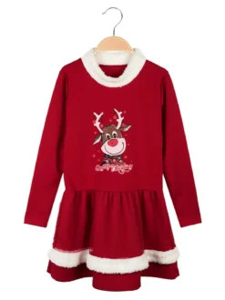 Solada Vestito di Natale bambina con tulle
