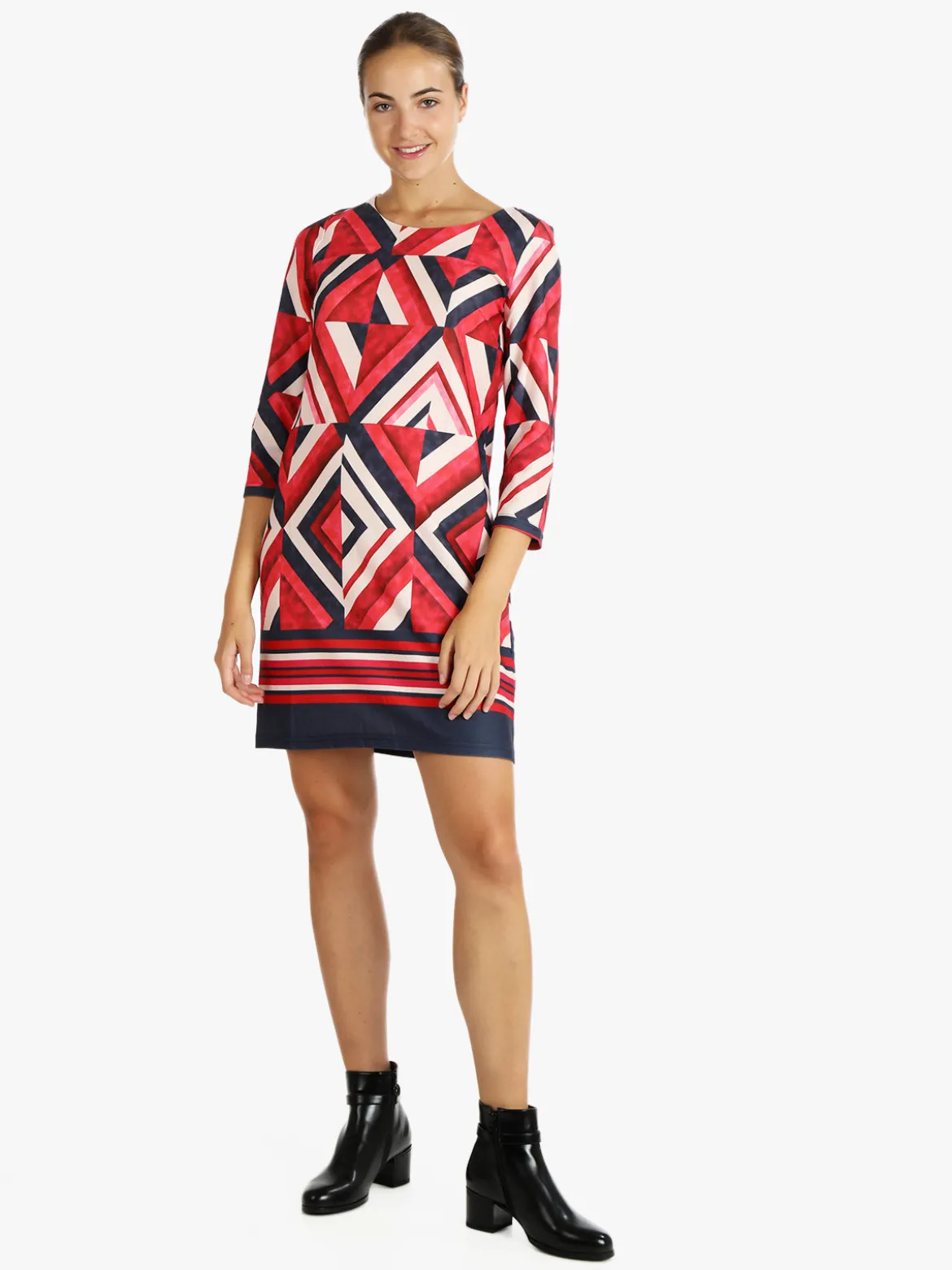 Solada Vestito donna manica lunga con stampa