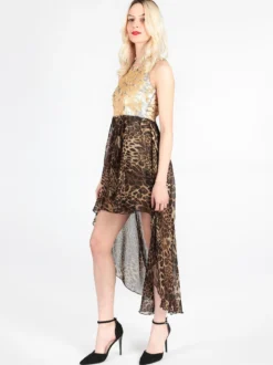Solada Vestito lungo sul retro con paillettes
