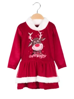 Solada Vestito natalizio da neonata con stampa