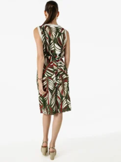 Solada Vestito smanicato da donna con stampe - verde