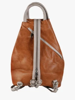 Solada Zaino da donna in ecopelle bicolore - beige
