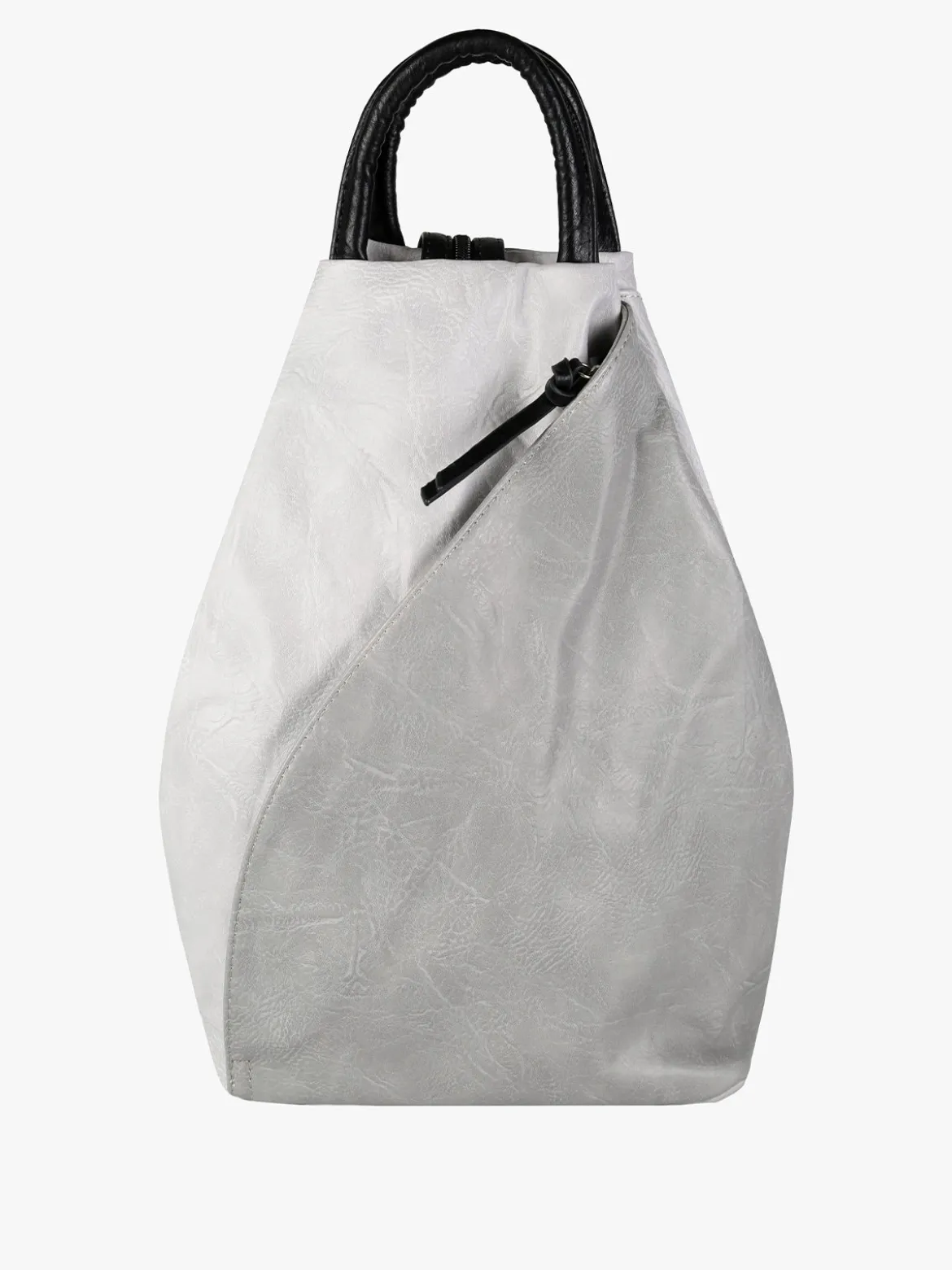 Solada Zaino da donna in ecopelle bicolore - grigio chiaro