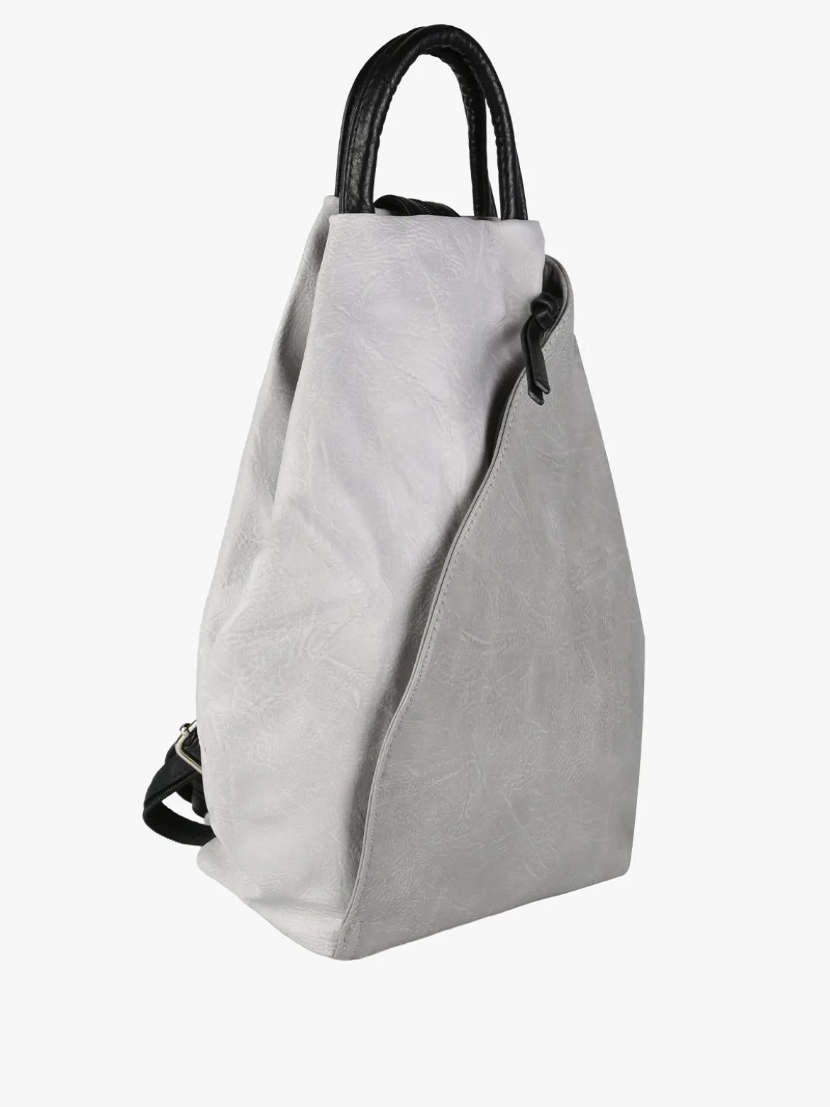 Solada Zaino da donna in ecopelle bicolore - grigio chiaro