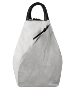 Solada Zaino da donna in ecopelle bicolore - grigio chiaro