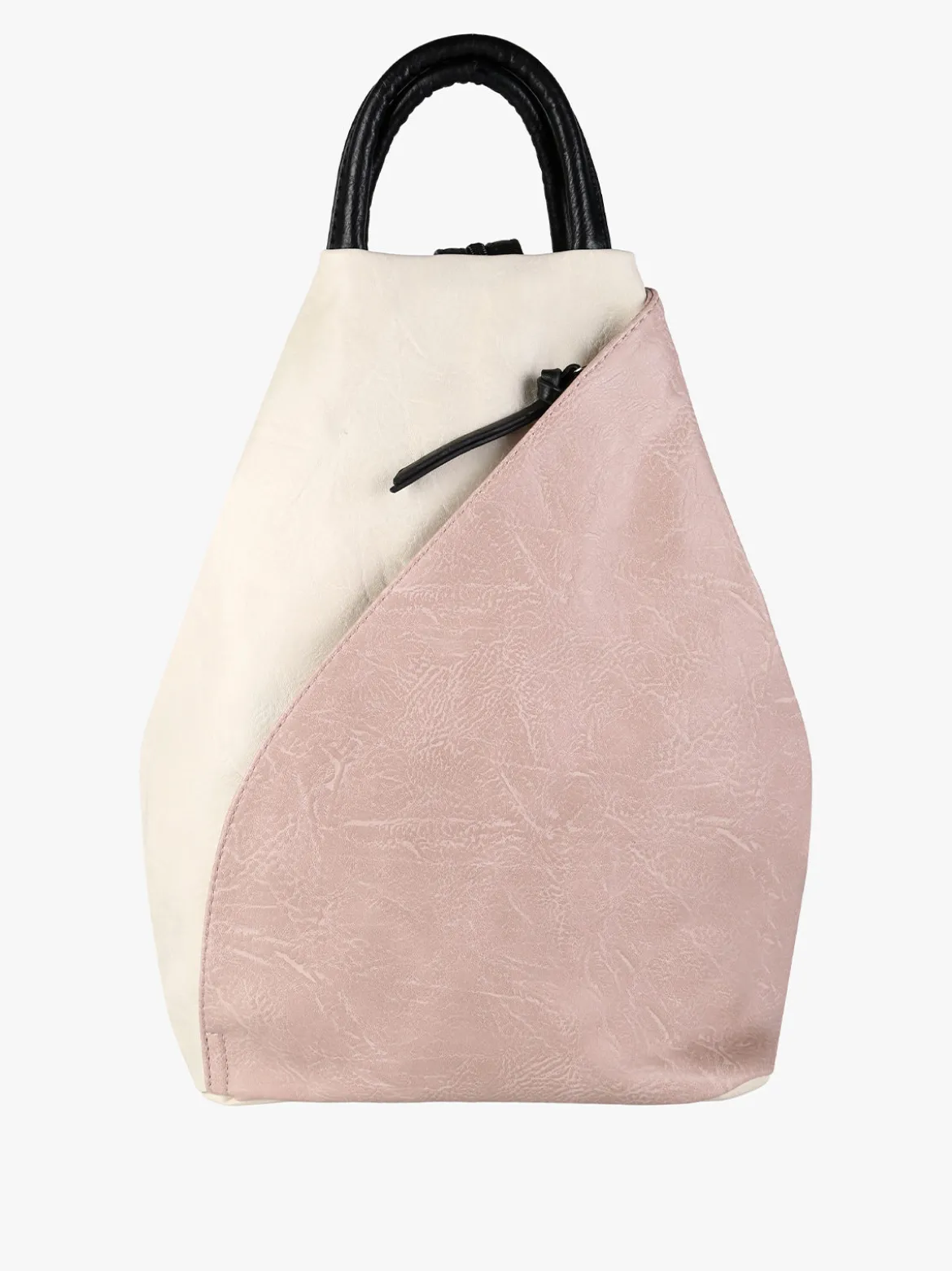 Solada Zaino da donna in ecopelle bicolore - rosa