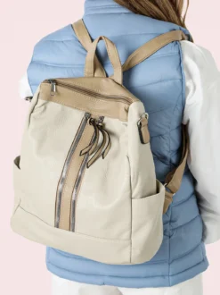Solada Zaino donna in ecopelle - beige
