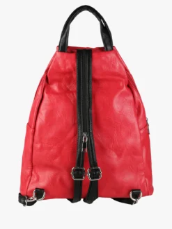 Solada Zaino in ecopelle da donna - rosso