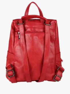 Solada Zaino in ecopelle da donna - rosso