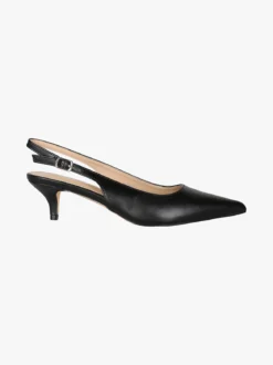 Soleil Slingback donna aperte dietro con tacco a rocchetto - nero