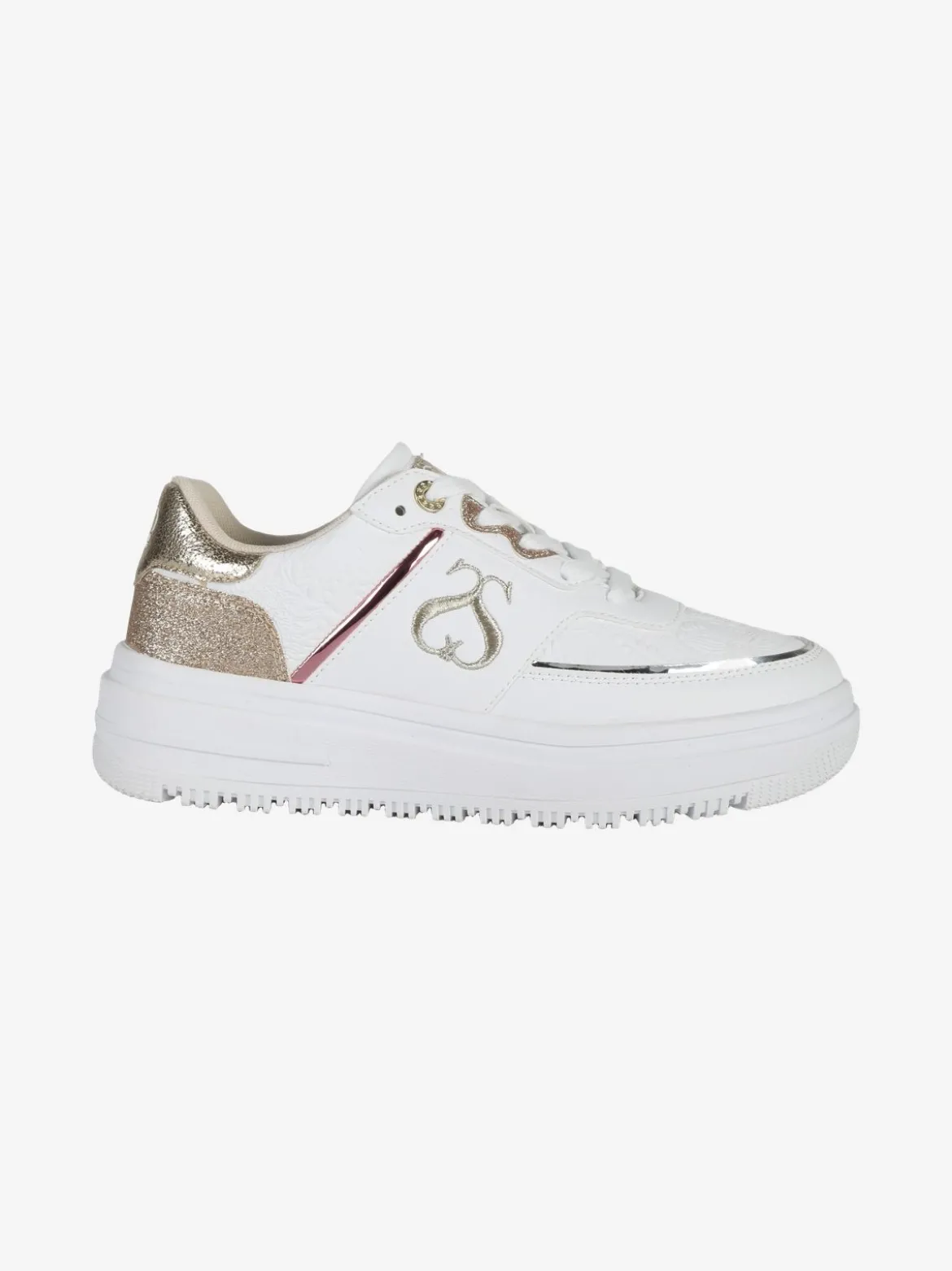 Solo Soprani CITY PU MIRROR GLITTER Sneakers donna con flatform
