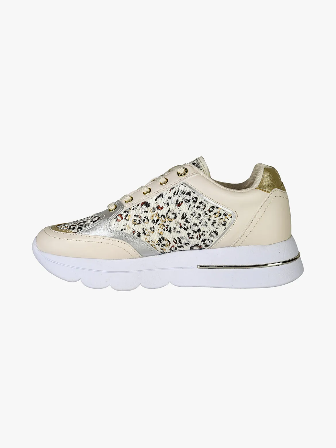 Solo Soprani Sneakers da donna con platform e dettagli animalier