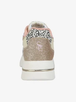 Solo Soprani Sneakers donna animalier con glitter e platform