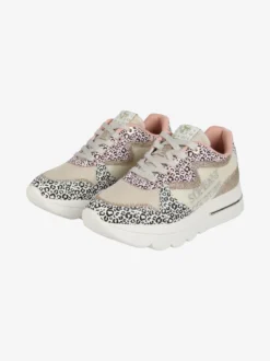 Solo Soprani Sneakers donna animalier con glitter e platform
