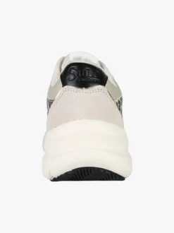 Solo Soprani Sneakers donna in pelle con dettagli animalier e platform - taupe
