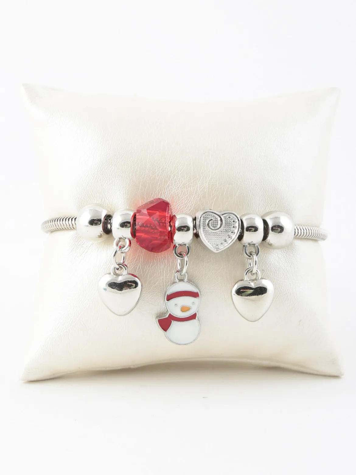 Stainless Stell Bracciale natalzio con charm