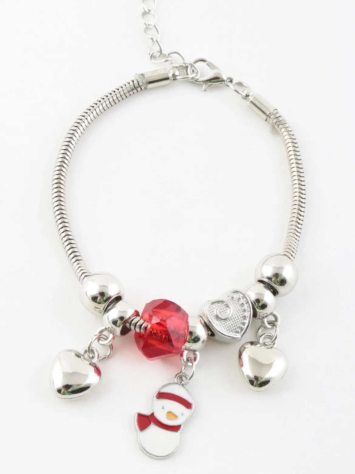 Stainless Stell Bracciale natalzio con charm