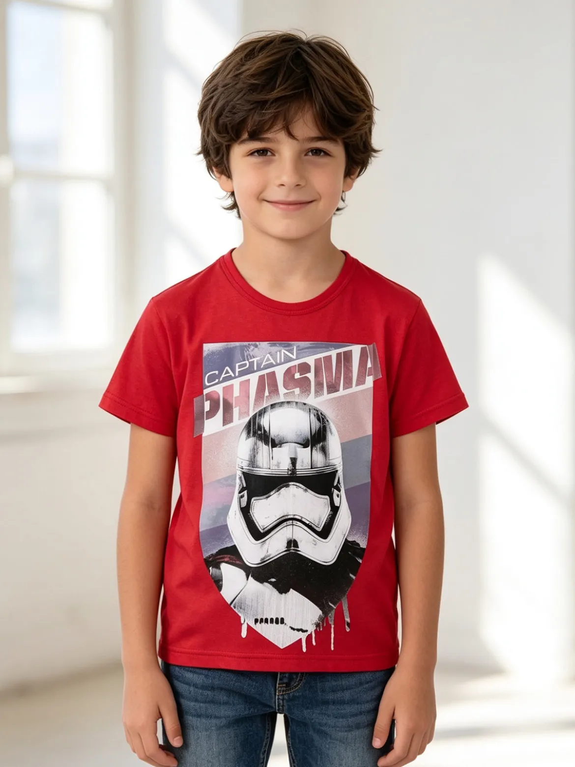 Star Wars T-shirt da bambino in cotone con stampa