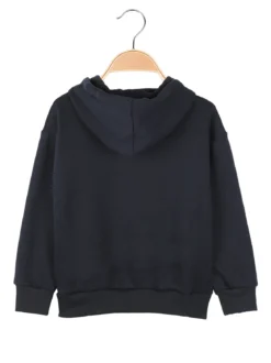 Street Porter Felpa da bambini con cappuccio e zip - blu scuro
