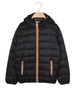Street Porter Piumino da ragazzo con cappuccio - nero