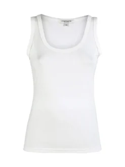 Studio Eleven Collection Canotta girocollo da donna - bianco