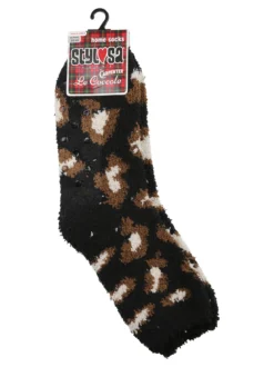 Stylosa Calze donna antiscivolo maculate - nero