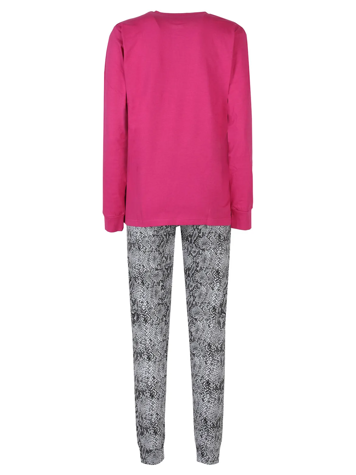 Stylosa Pigiama lungo da donna in cotone con stampe