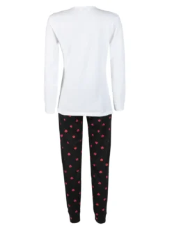 Stylosa Pigiama lungo donna in cotone con stampe