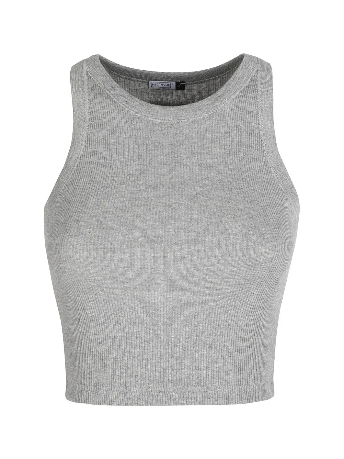 Sublyme Canotta cropped da donna a costine