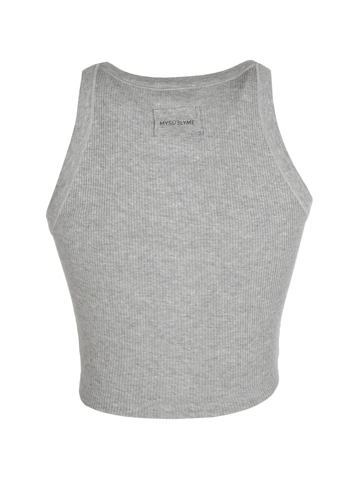 Sublyme Canotta cropped da donna a costine