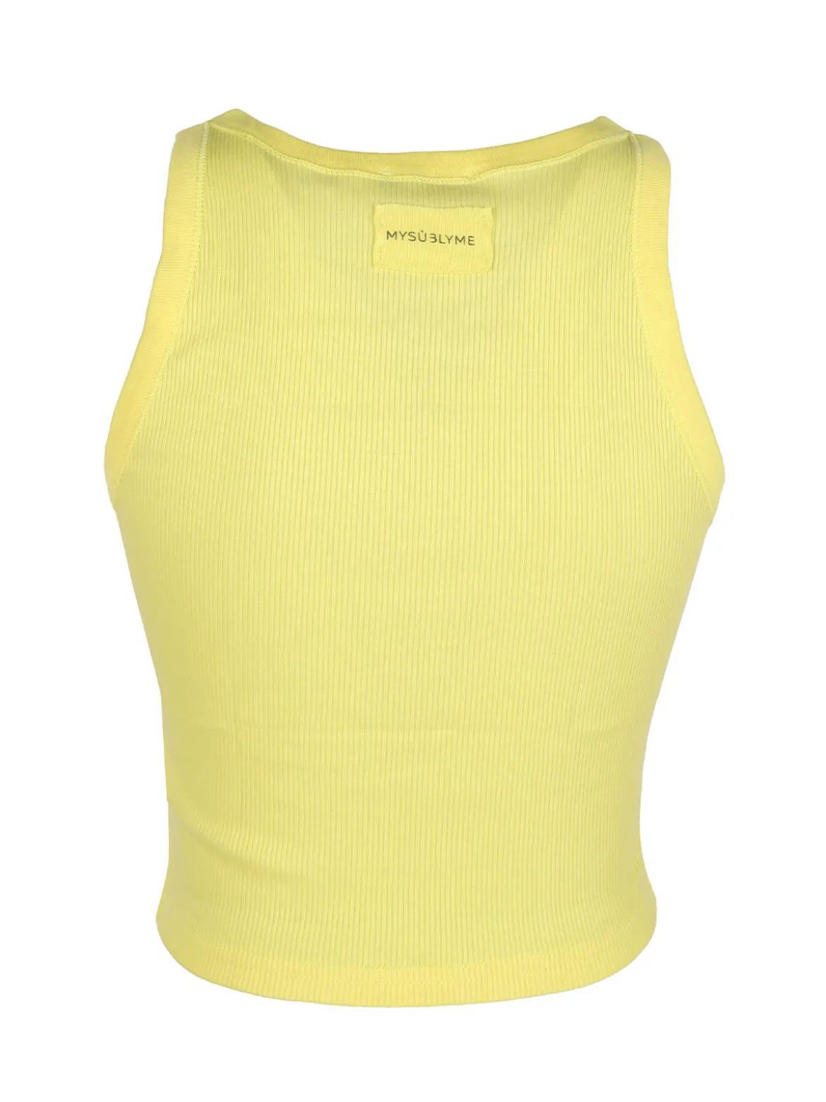 Sublyme Canotta cropped da donna a costine