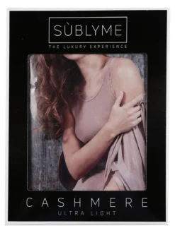 Sublyme Canotta donna con pizzo in misto cashmere