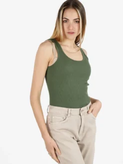 Sublyme Canotta girocollo da donna a costine