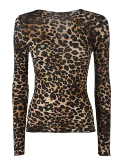 Sublyme Maglia donna animalier a manica lunga in cashmere - multicolore