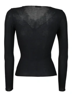 Sublyme Maglietta donna cashmere con pizzo