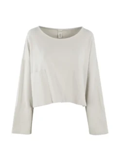 Sun Sun T-shirt cropped da donna con tasca