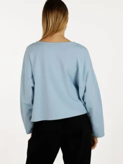 Sun Sun T-shirt cropped da donna con tasca