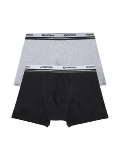 Superga Boxer da uomo tinta unita. Confezione da 2pezzi
