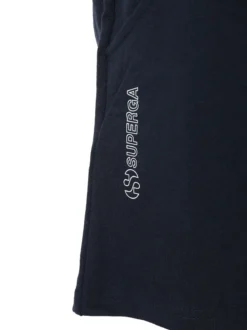 Superga Completo corto da donna 2 pezzi in cotone con logo - acqua marina