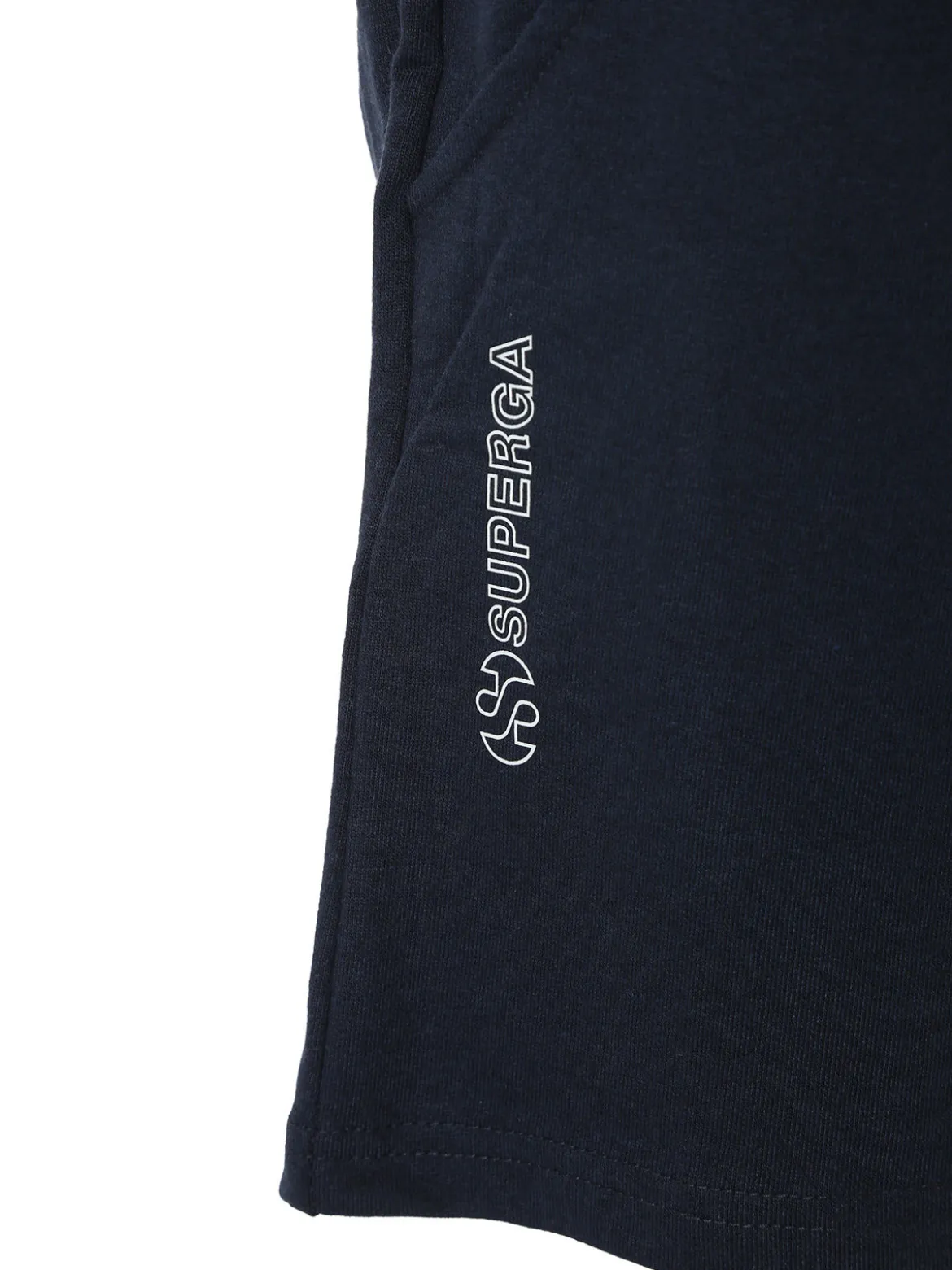 Superga Completo corto da donna 2 pezzi in cotone con logo - acqua marina