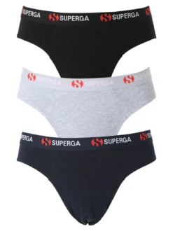 Superga Confezione da 3 slip da uomo in cotone