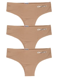 Superga Confezione da 3 slip donna - nudo