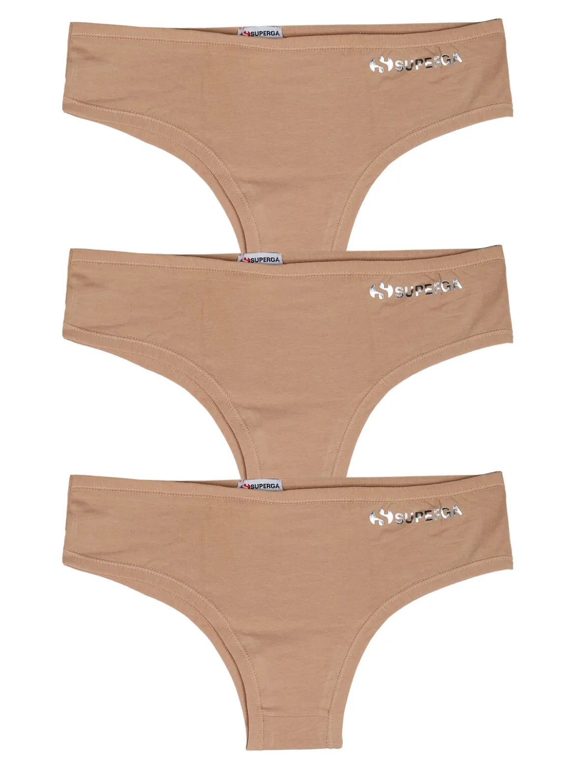 Superga Confezione da 3 slip donna - nudo