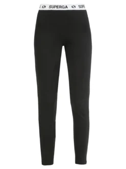 Superga Leggings donna sportivi con fascia stampata